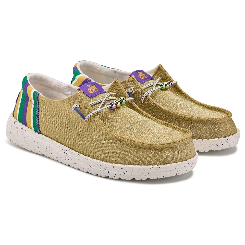 HEYDUDE Women's Wendy Mardi Gras Casual Slip On Famous Footwear