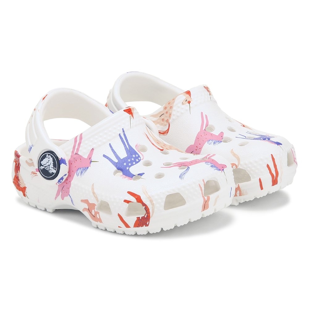 kids flamingo crocs