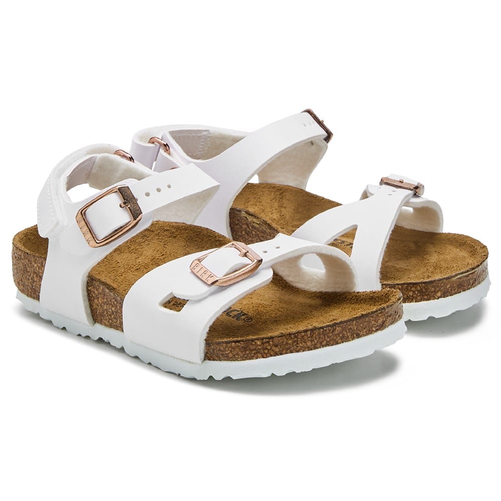 Birkenstock Kids Sandals in Cream and Brown All Kids main image 2