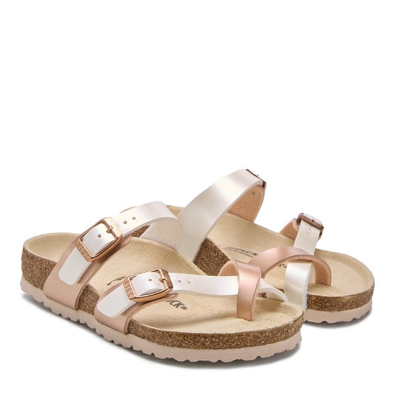 Birkenstock Kids' Mayari Footbed Sandal Little Kid Sandals (Multi Silver) - Size 28.0 M