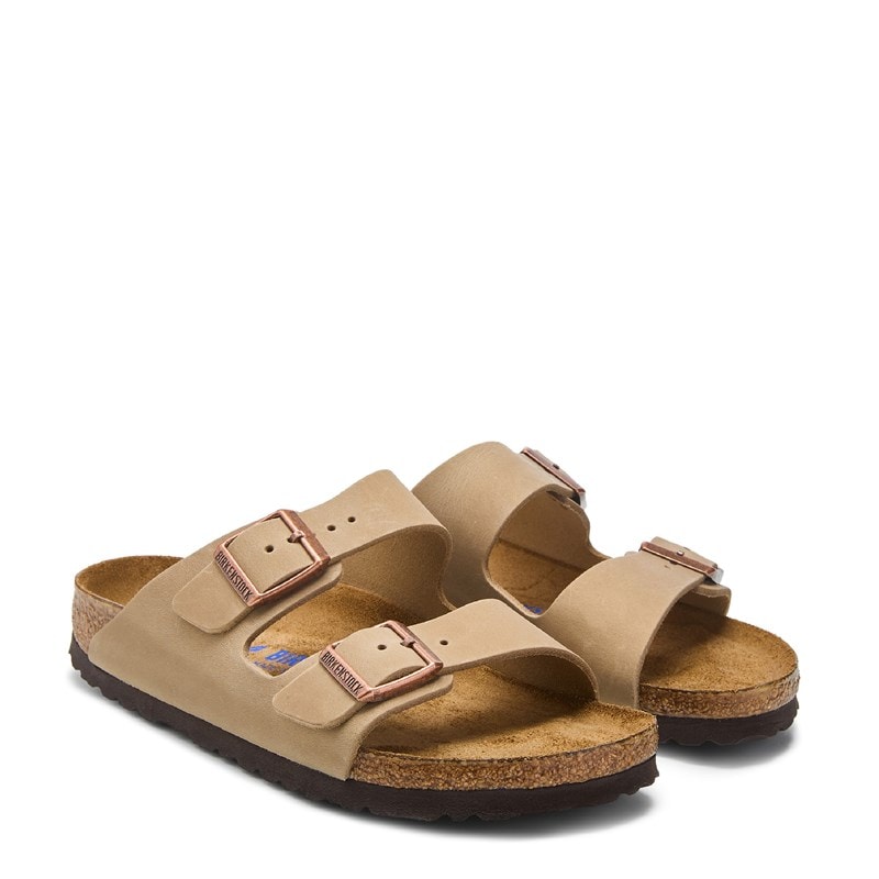 Birkenstock Women's Arizona Soft Footbed Sandals (Tobacco Brown Oiled Leather) - Size 38.0 M