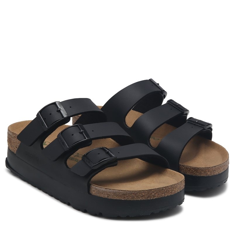 Birkenstock Women's Florida Vegan Platform Sandal by Papillio Sandals (Black) - Size 40.0 M