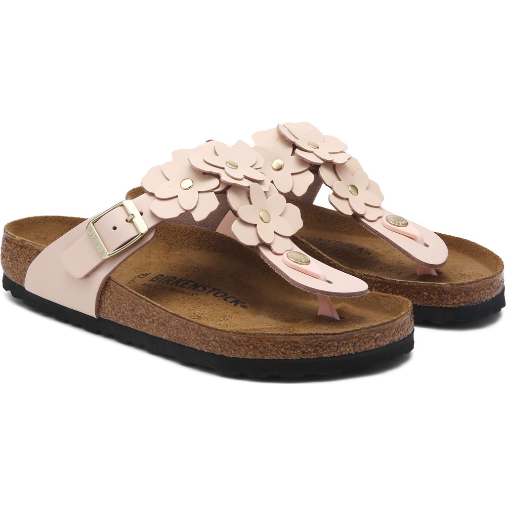 可愛い☆ BIRKENSTOCK Gizeh Flower ギゼ フラワー レギュラー幅 Gizeh Flower Leather White | BIRKENSTOCK