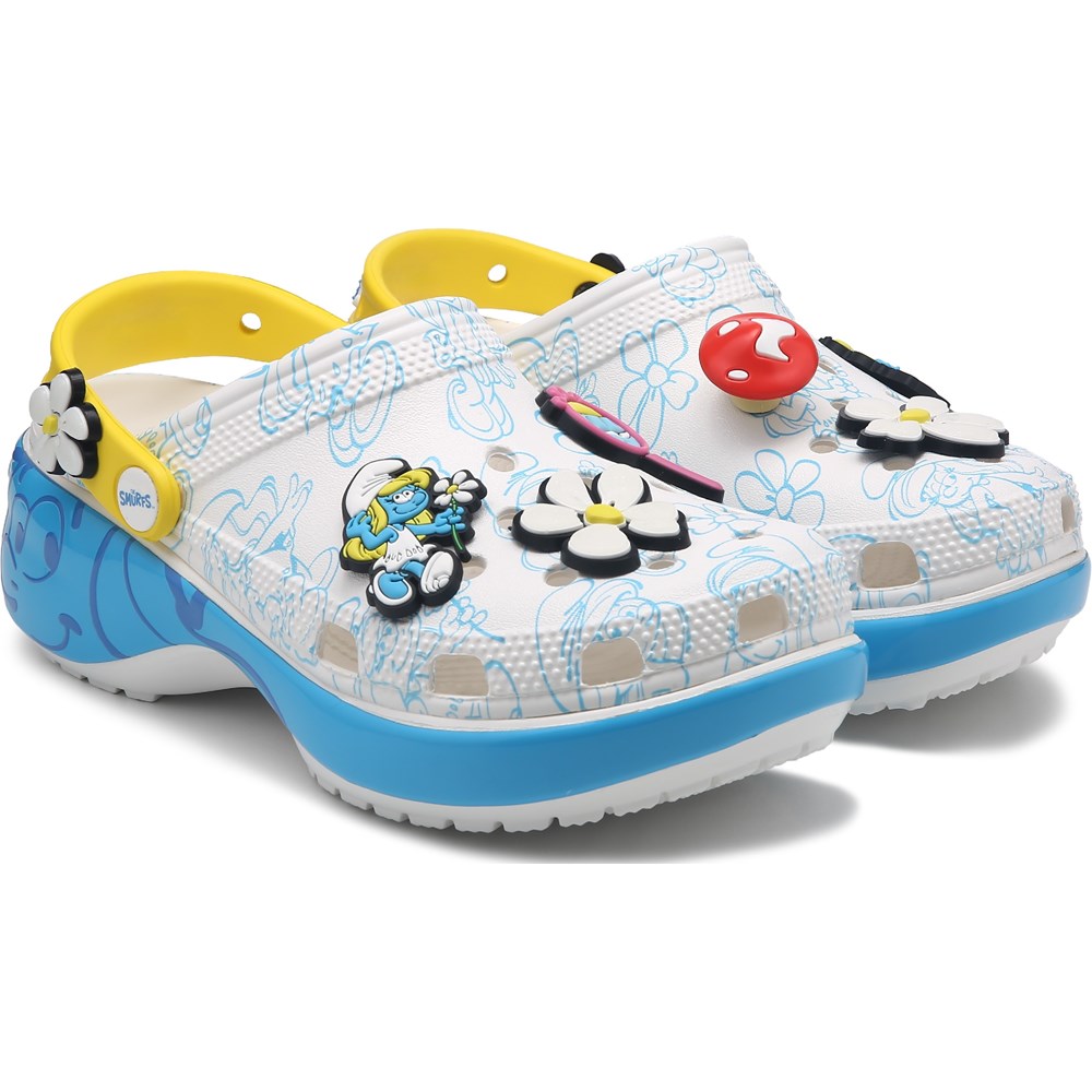 Crocs Women's Smurfs Classic Platform Clog | Famous Footwear