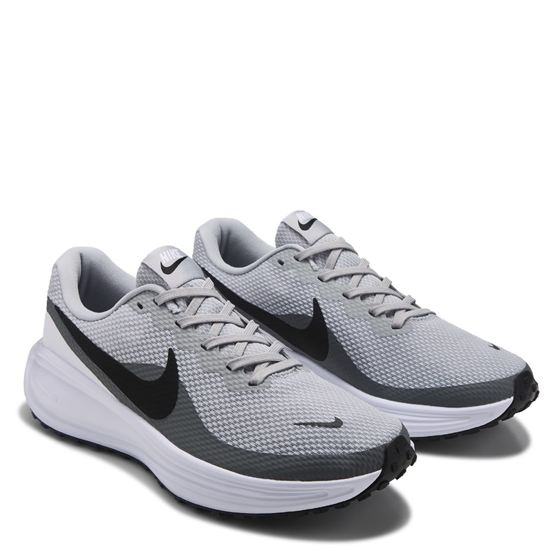 Nike Men's Revolution 8 Running Shoes (Grey/Black) - Size 7.0 M