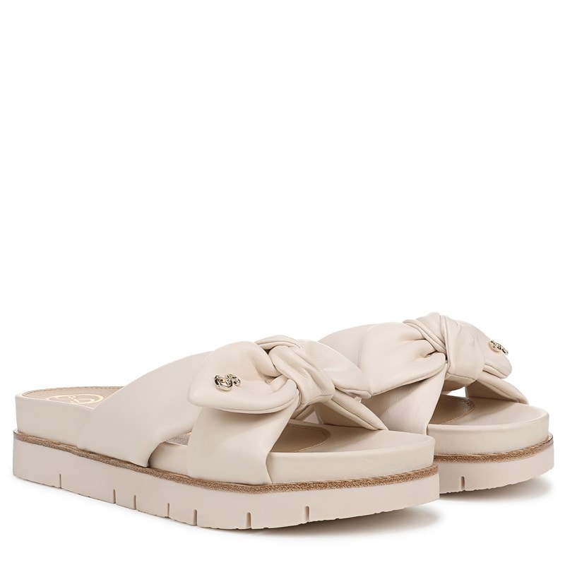 Sam And Libby Women's Astrid Slide Sandals (Ivory/White) - Size 9.5 M
