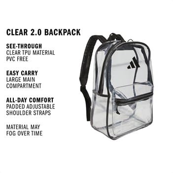 adidas clear 2 mini backpack flexible PVC adidas Clear 2.0 Backpack |