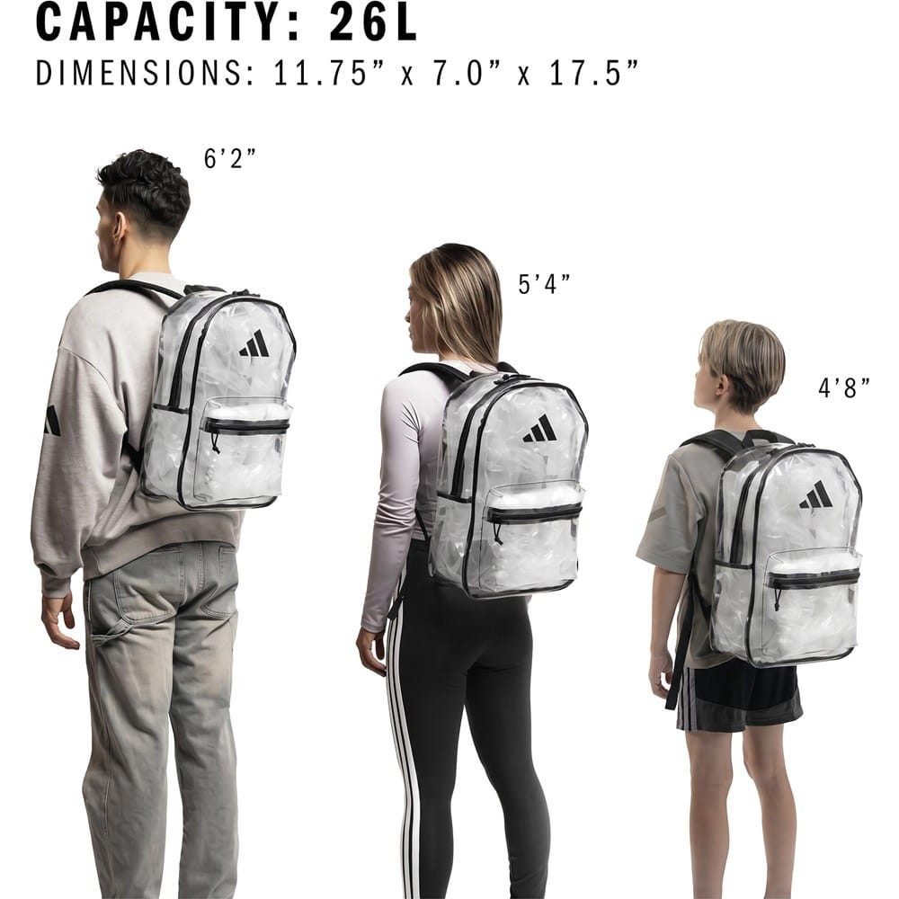 adidas backpack specs Prime 6 School Water resistant base adidas Stadium 4 Backpack (Black)