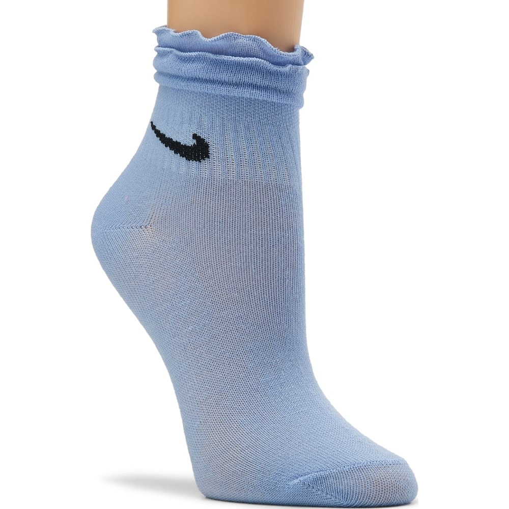 Kids' 6 Pack Youth X-Small Ruffle Ankle Socks