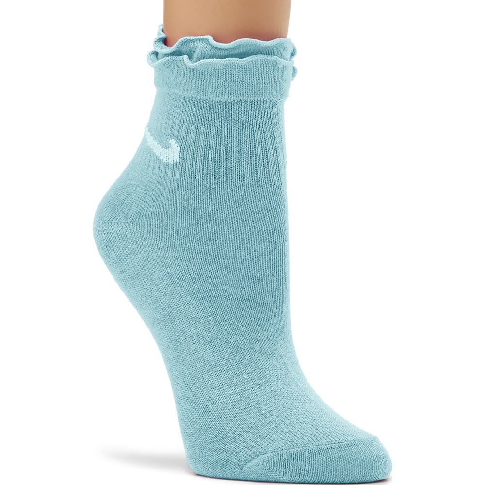 Kids' 6 Pack Youth X-Small Ruffle Ankle Socks