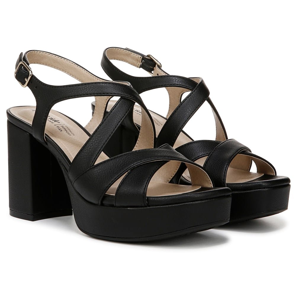 LifeStride Women's Adrianna Sandal Black 9 M LifeStride Women's Adrianna Sandal Black 9 M