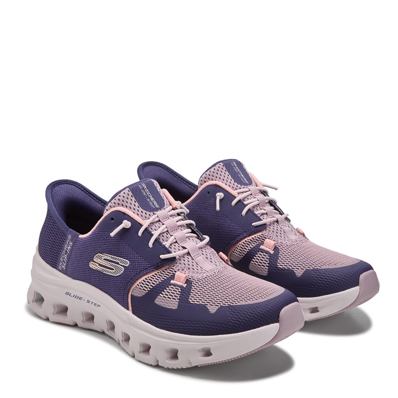 Skechers Women's Slip-Ins Glide-Step Pro Sneakers (Purple/Pink) - Size 10.0 M