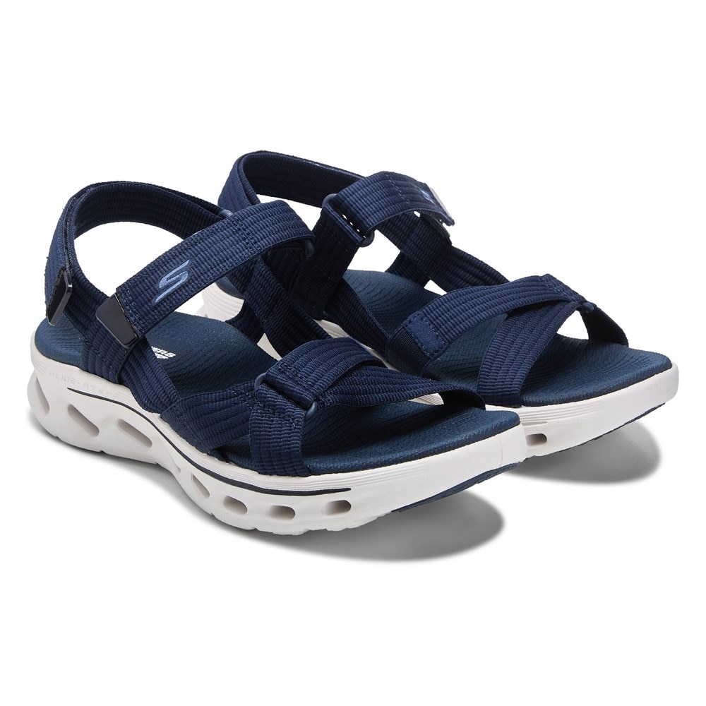 Skechers Women's Glide-Step Go Walk Sandal Famous Footwear