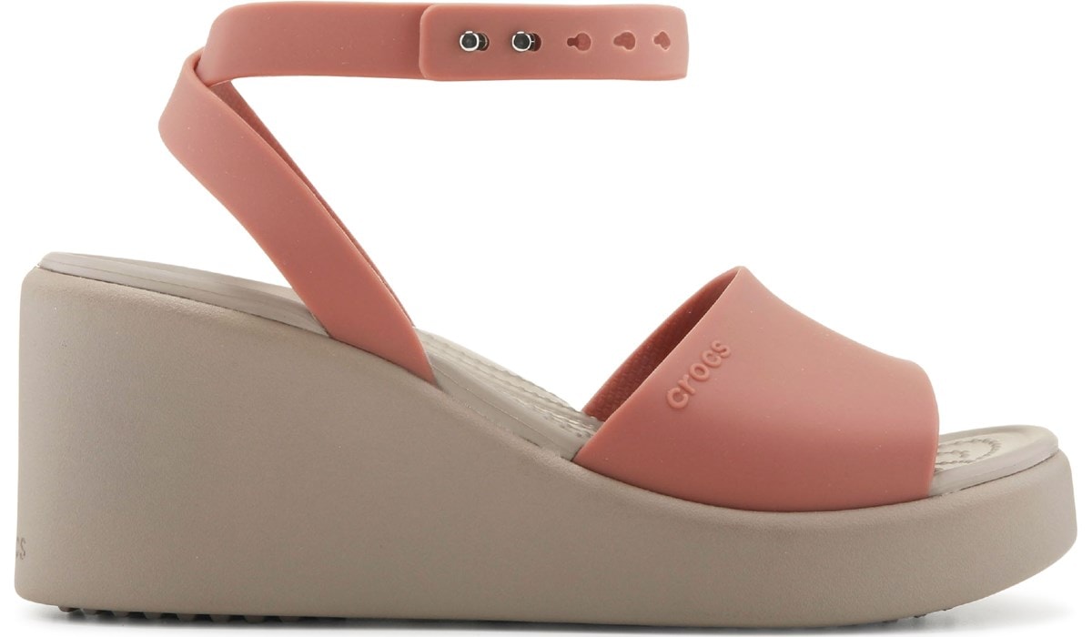 Crocs Women's Brooklyn Ankle Strap Wedge Sandal | Famous