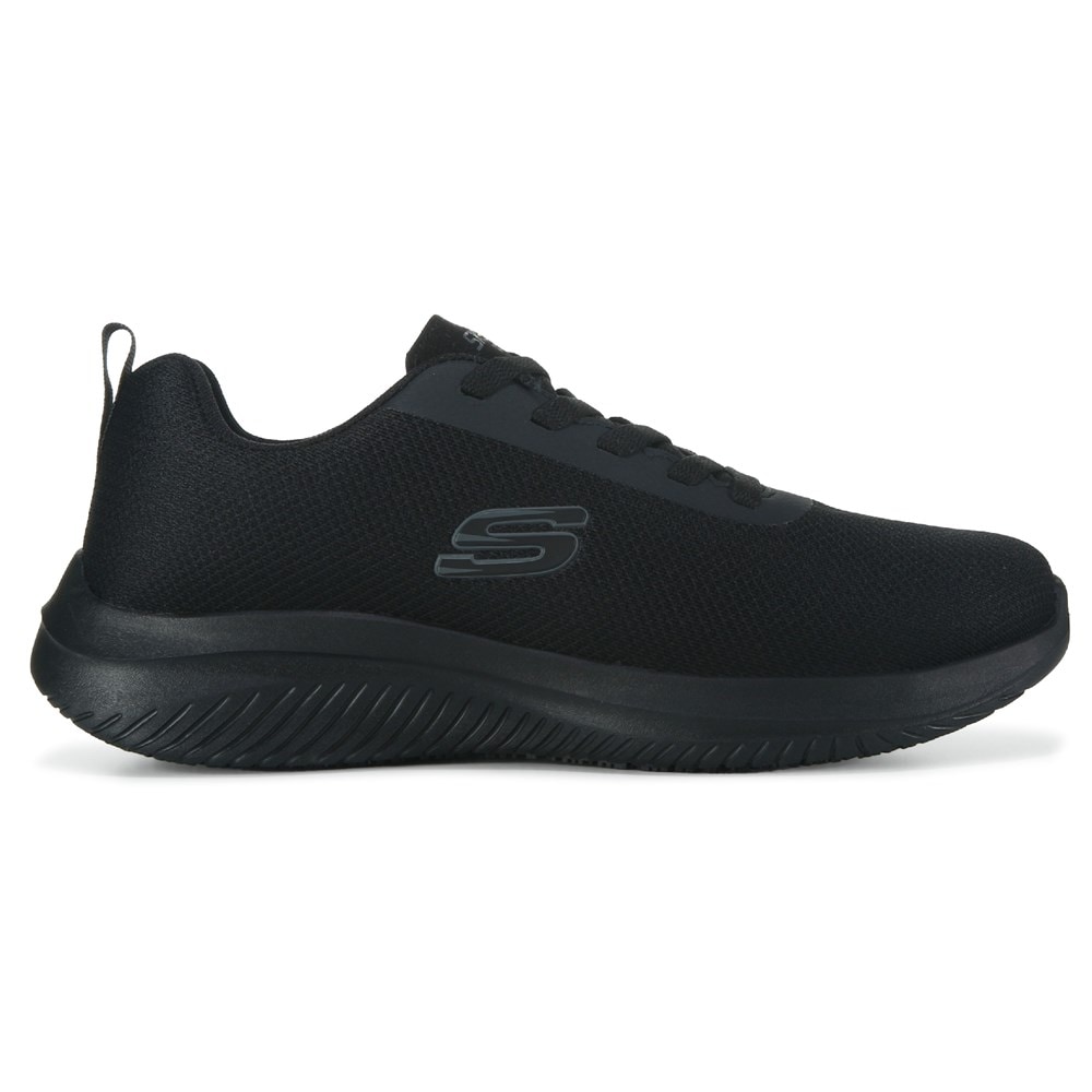 Skechers mens flex work shop shoes lace-up round toe