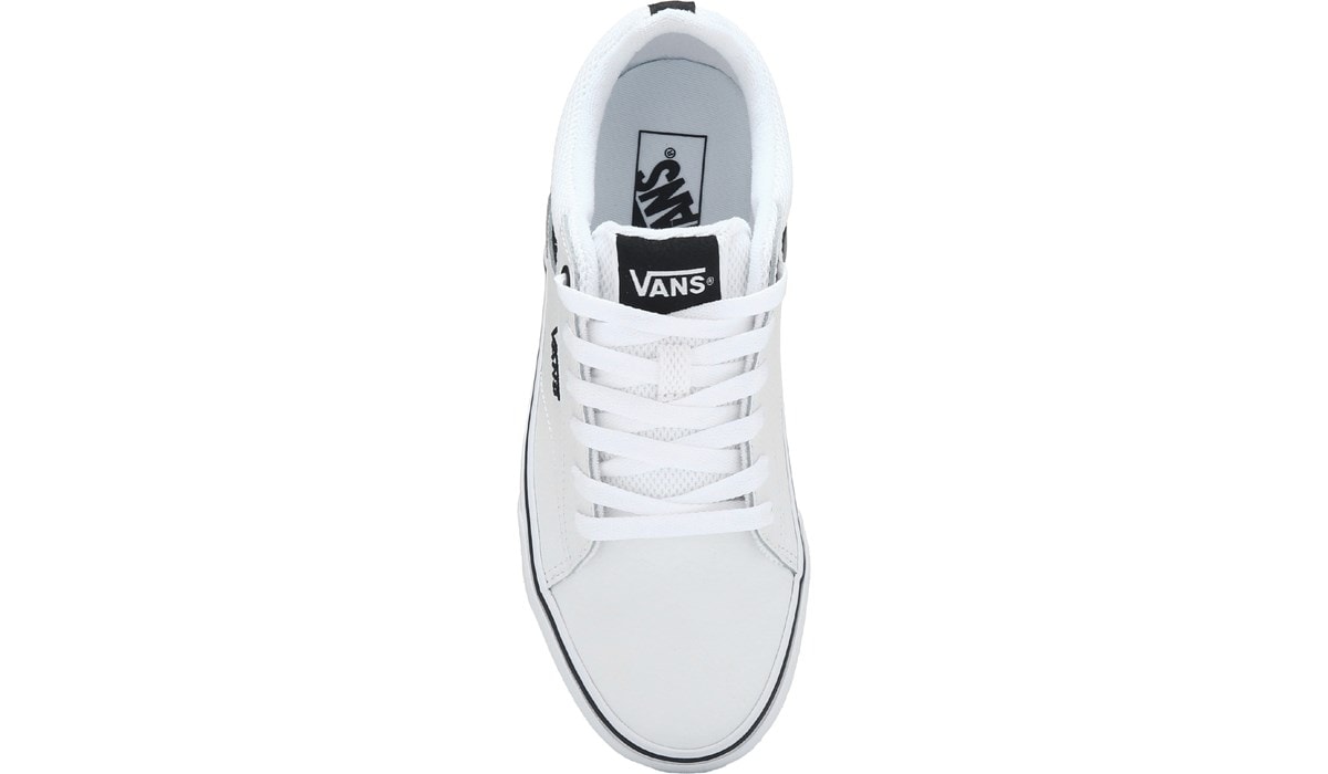Vans Seldan White Van Low Tops Vans® Seldan Men's Leather Shoes Size