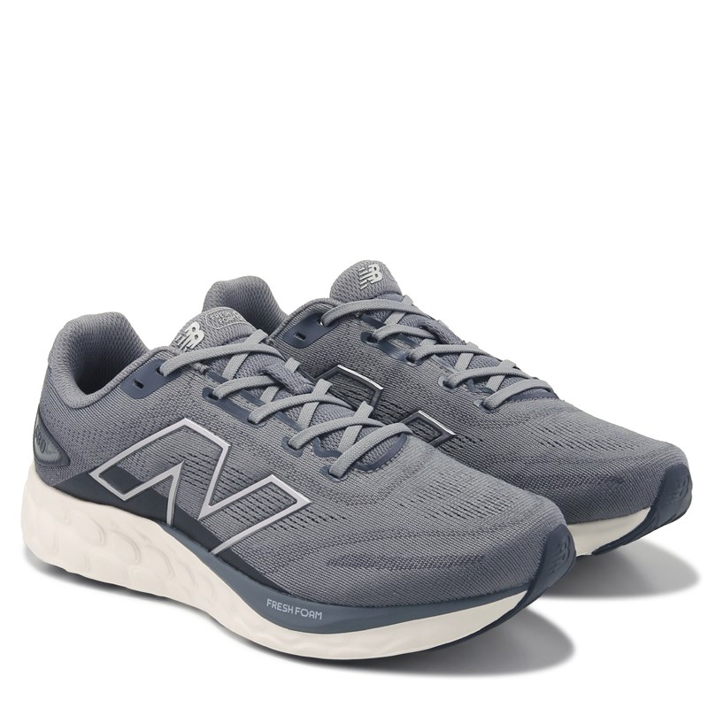 New Balance Men's 680 Running Shoes (Grey/Silver) - Size 10.0 4E