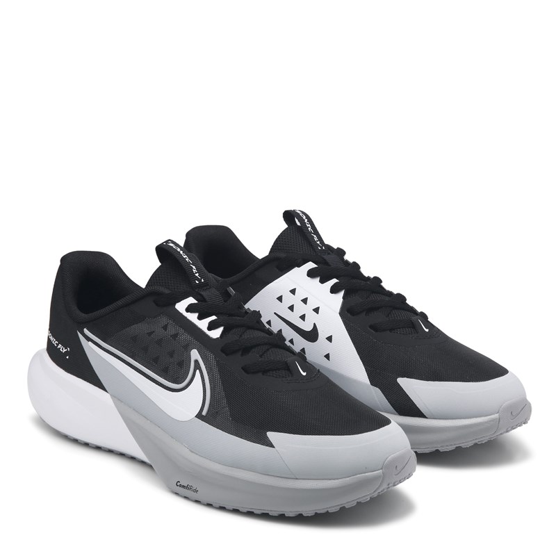 Nike Kids' Sonic Fly Running Shoe Big Kid Shoes (Black/White) - Size 7.0 M