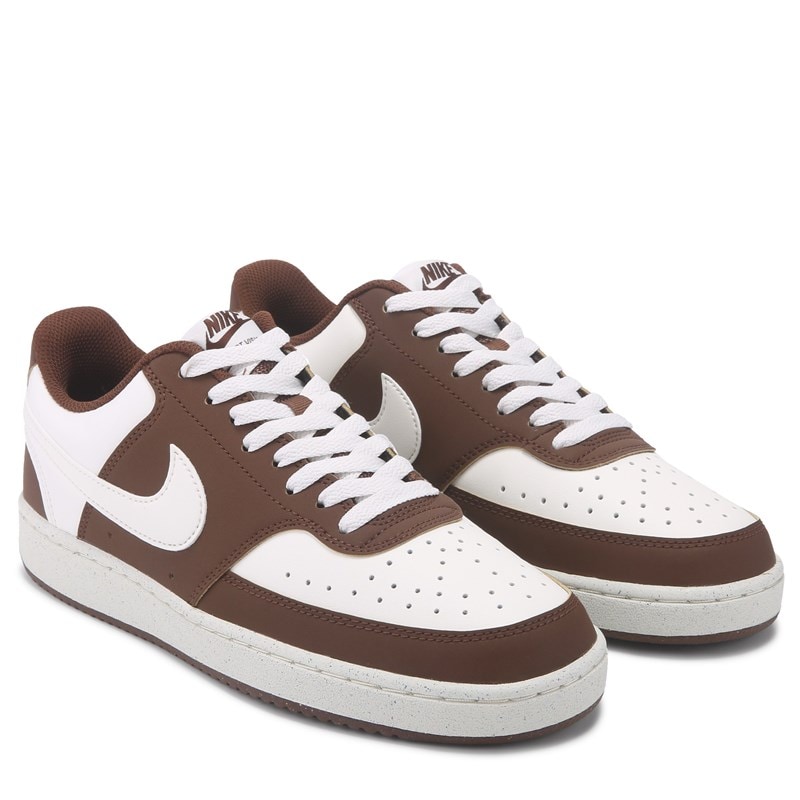 Nike Men's Court Vision Low Sneakers (Sail/Chocolate) - Size 8.0 M
