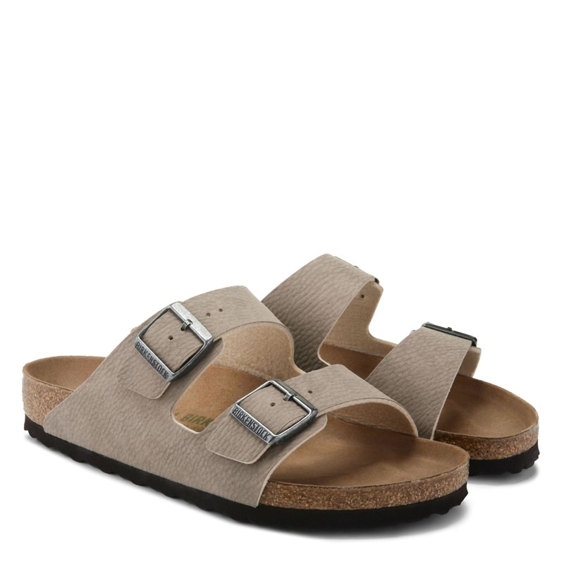 Birkenstock Men's Arizona Vegan Footbed Sandals (Desert Dust Taupe) - Size 41.0 M photo