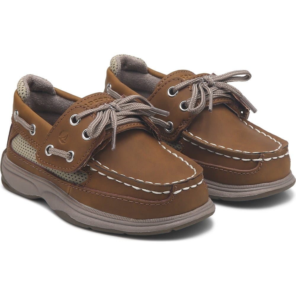 Chaussures Bateau SPERRY Top Sider Cuir Marron Pour Garçon - Pointure US 10 (jeunesse) - Occasion