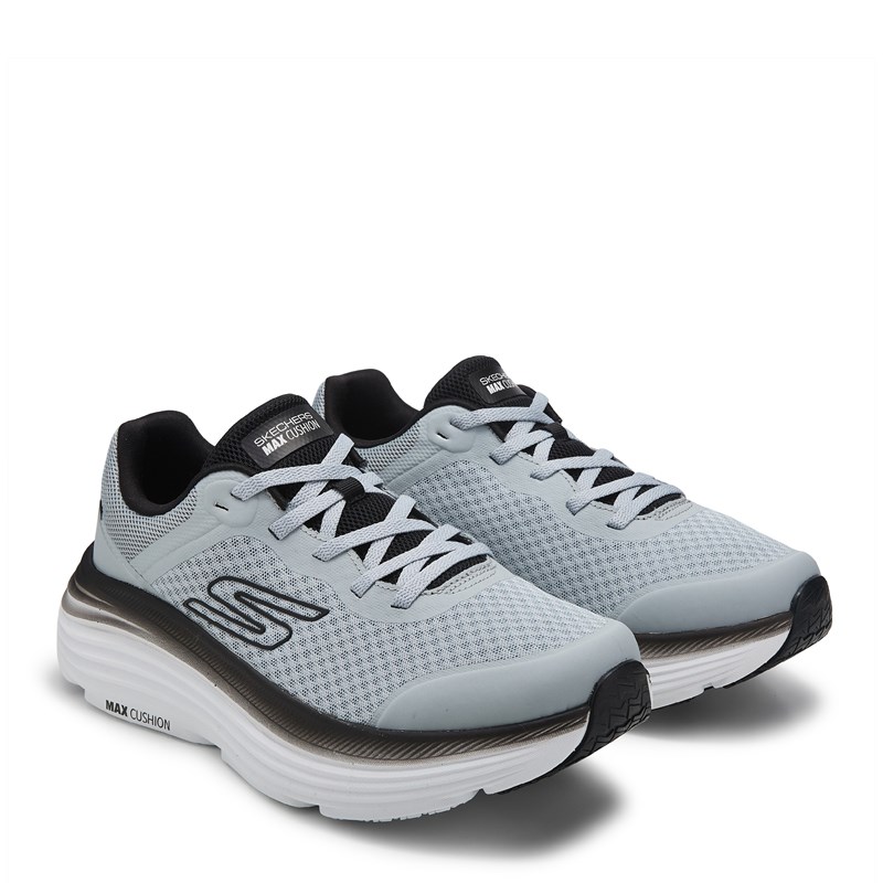 Skechers Men's Max Cushioning Endeavour Running Shoes (Light Grey/Black) - Size 9.5 2W