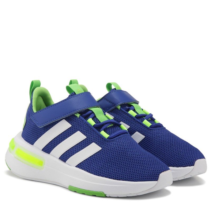 Adidas Kids' Racer Tr23 Running Shoe Little Kid Shoes (Blue/Lime) - Size 1.0 M