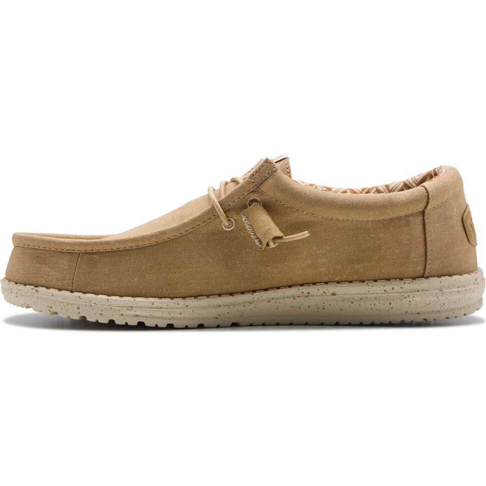 Hey Dude Wally Stretch Canvas Nude Neutral Men\'s Casual Slip-On Loafers Shoes 12 HEYDUDE Men main image 3