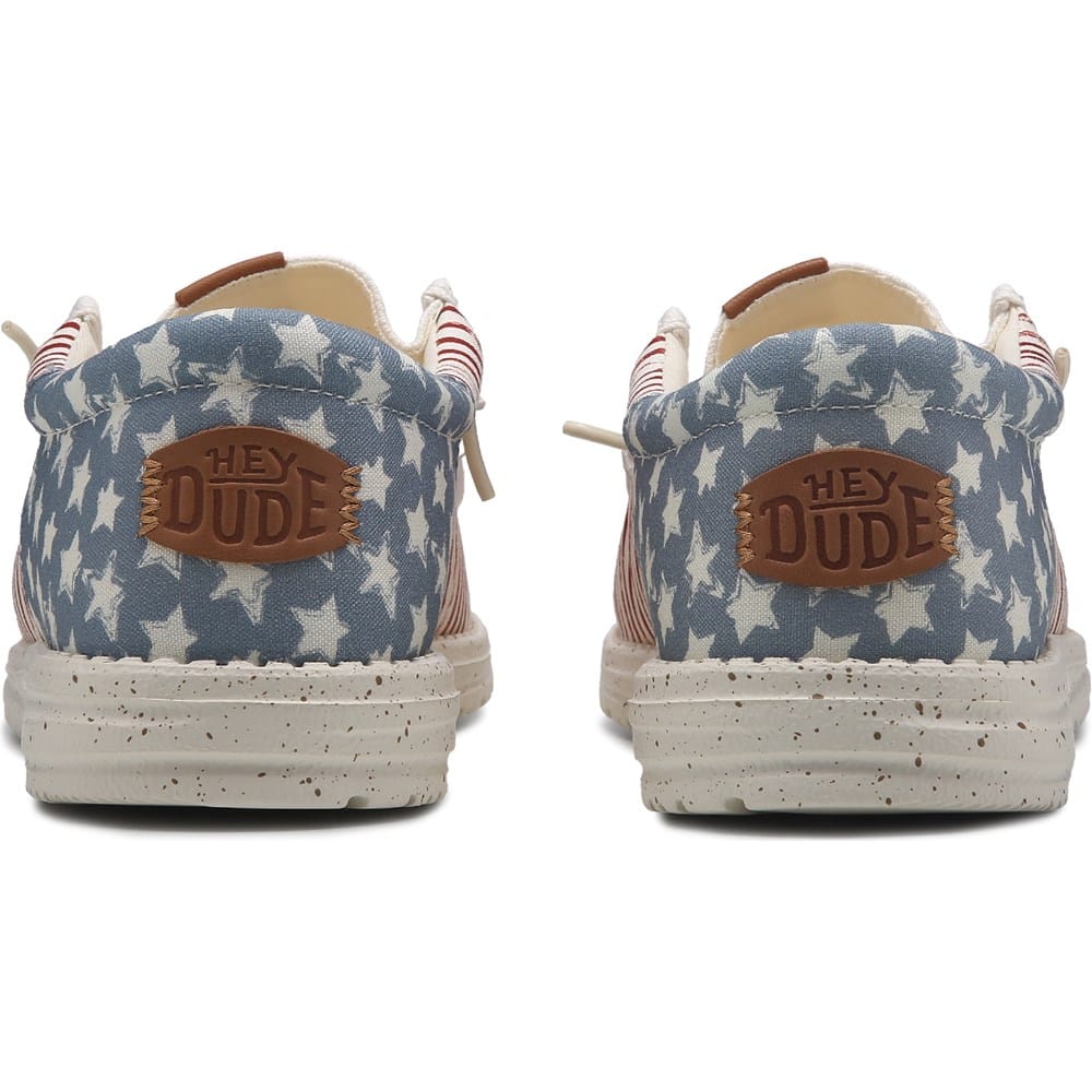 HEYDUDE Wally Funk Americana Stars and Strips Casual Shoe  display picture 3