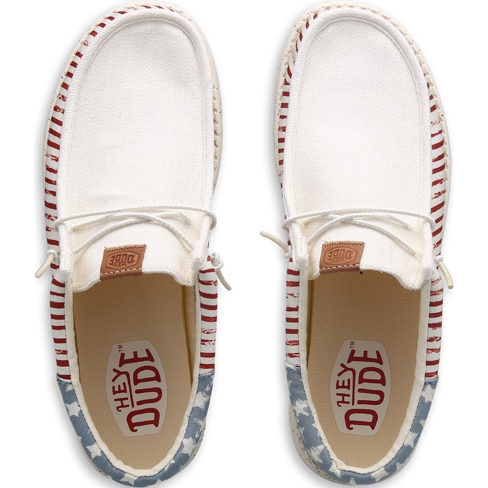 HEYDUDE Wally Funk Americana Stars and Strips Casual Shoe  display picture 3