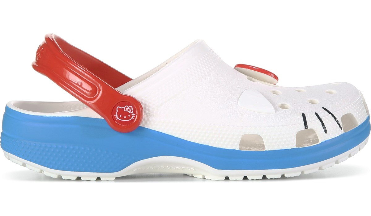 Crocs red online white blue