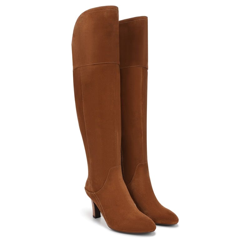 Naturalizer Women's Yuko Over The Knee Boots (Dark Chestunt Brown Suede) - Size 8.5 M
