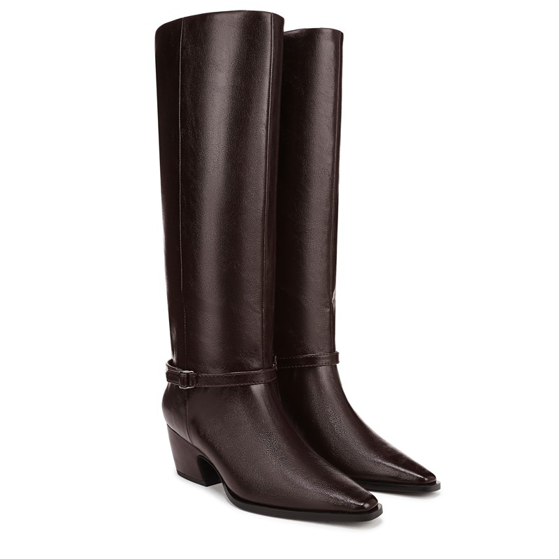 Franco Sarto Women's Vanesha Knee High Boots (Dark Brown Faux Leather) - Size 6.5 M