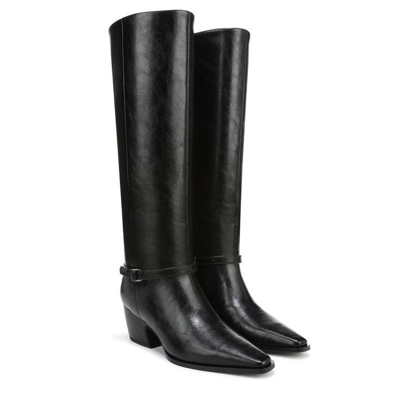 Franco Sarto Women's Vanesha Knee High Boots (Black Faux Leather) - Size 6.0 M