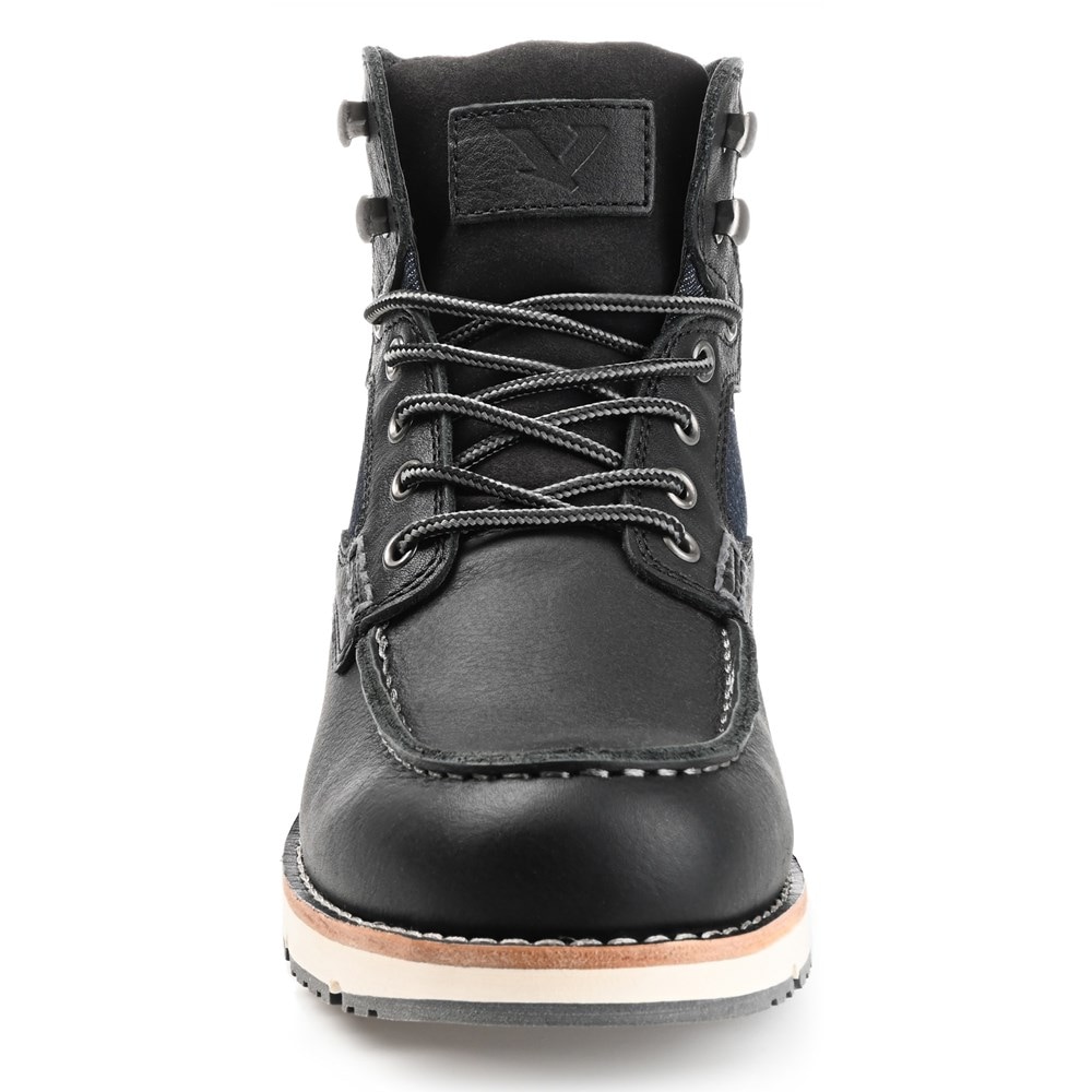 MEN'S 3EYELET MOC TOE BLACK 在原みゆ紀 APEX Men's Ariya Moc Toe Dress Shoe - Black