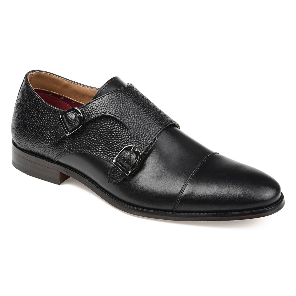 Thomas & Vine Men's Calvin Double Monk Strap Shoe | Famous Thomas & Vine Men's Calvin Double Monk Strap Shoe | Famous