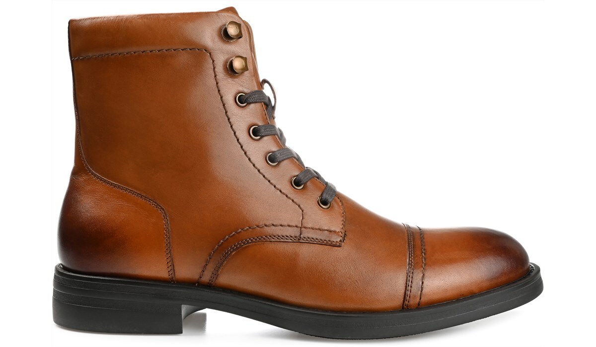 Thomas & Vine Men's Darko Wide Cap Toe Boot Famous Footwear