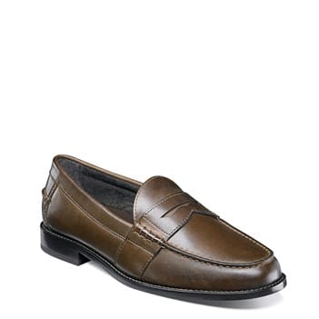 Nunn Bush Men's Noah Moc Toe Penny Loafer | Famous Footwear