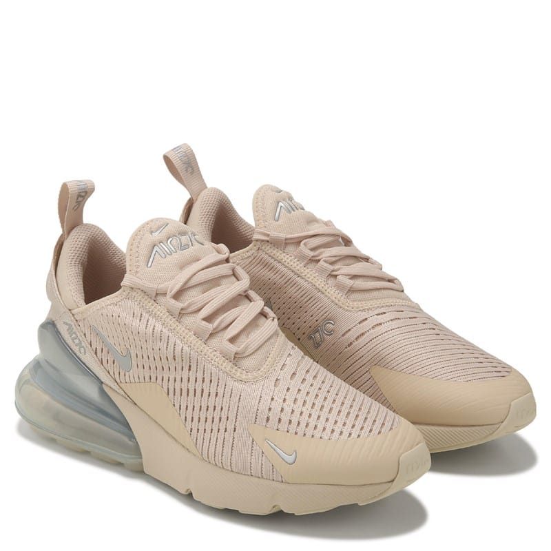 Nike Women's Air Max 270 Sneakers (Tan/Silver) - Size 8.5 M