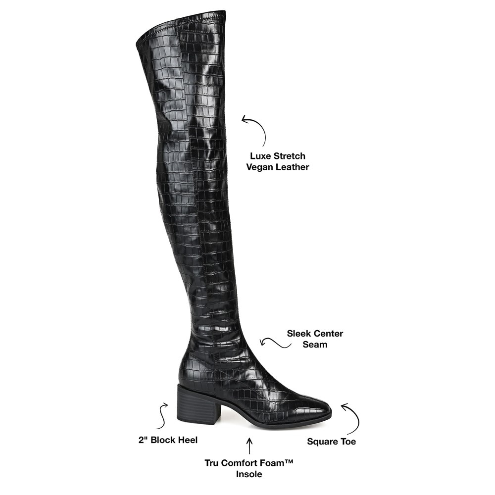 Thigh high best sale boots famous footwear