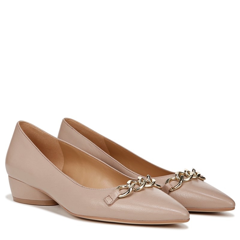 Naturalizer Women's Becca Pointed Toe Flat Shoes (Warm Fawn Tan Leather) - Size 12.0 W