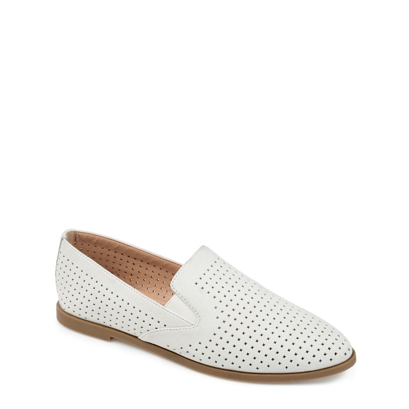 Journee Women's Lucie Loafers (White) - Size 7.5 M