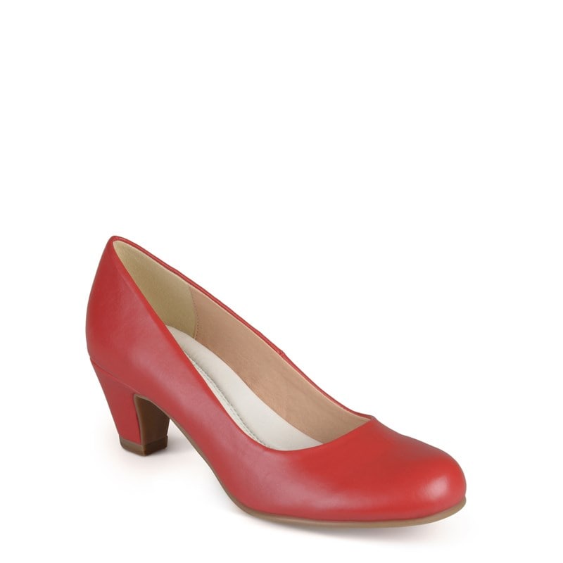 Journee Women's Luu Comfort Pump Shoes (Red) - Size 7.5 M