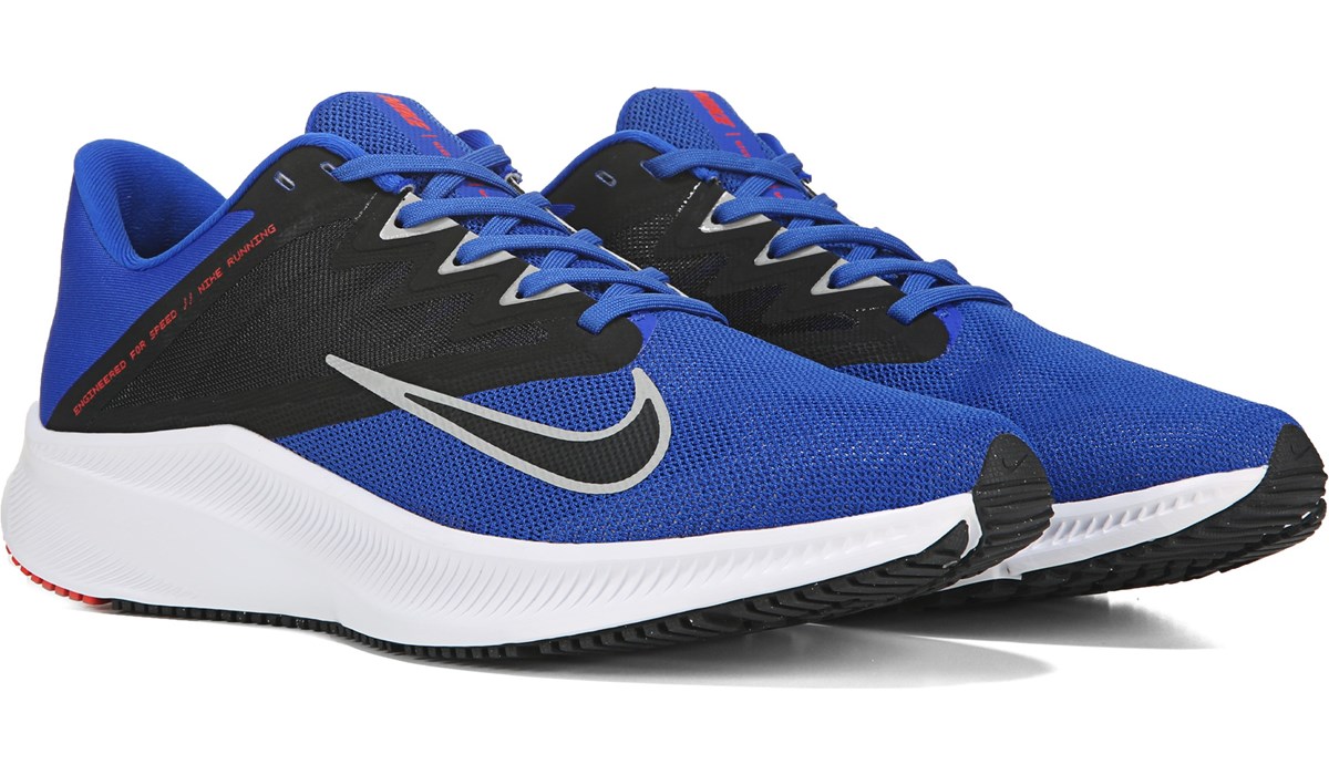 nike men blue quest running shoes