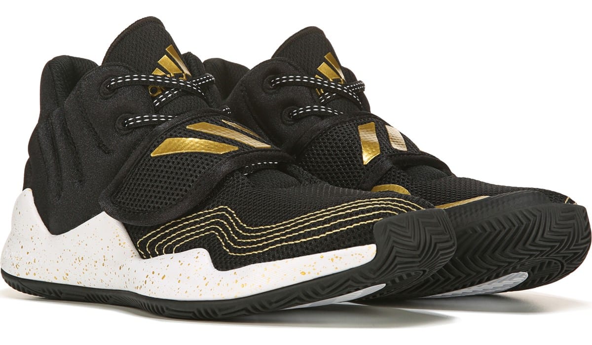 adidas Kids' Deep Threat Basketball Shoe Big Kid Black, Sneakers and Athletic Shoes, Famous Footwear