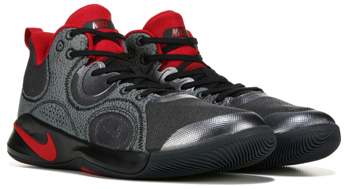 Nike Fly By Mid 2 Basketball Shoe Black, Sneakers and Athletic Shoes,  Famous Footwear