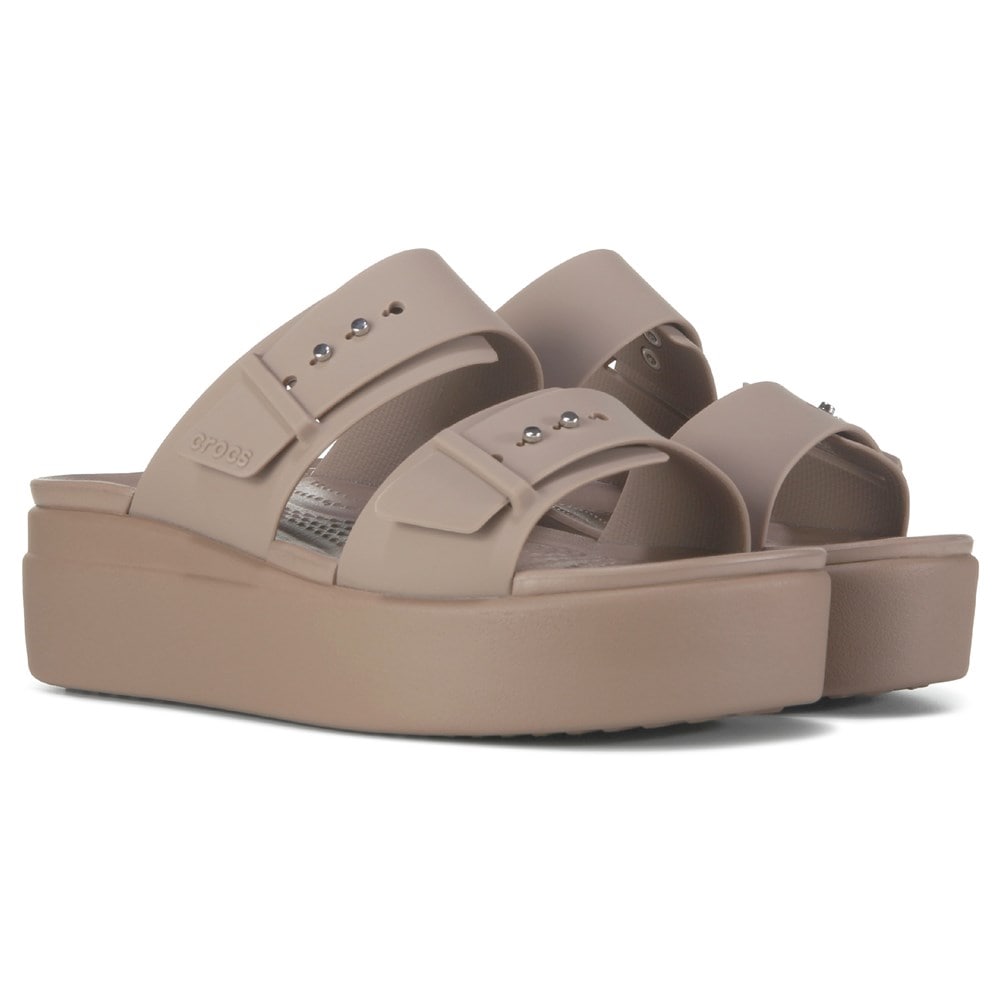 【Crocs】◆大人気◆Brooklyn Woven Buckle Sandals◆DarkClay◆ Crocs Womens Brooklyn Woven Buckle in Dark Clay - Lazada
