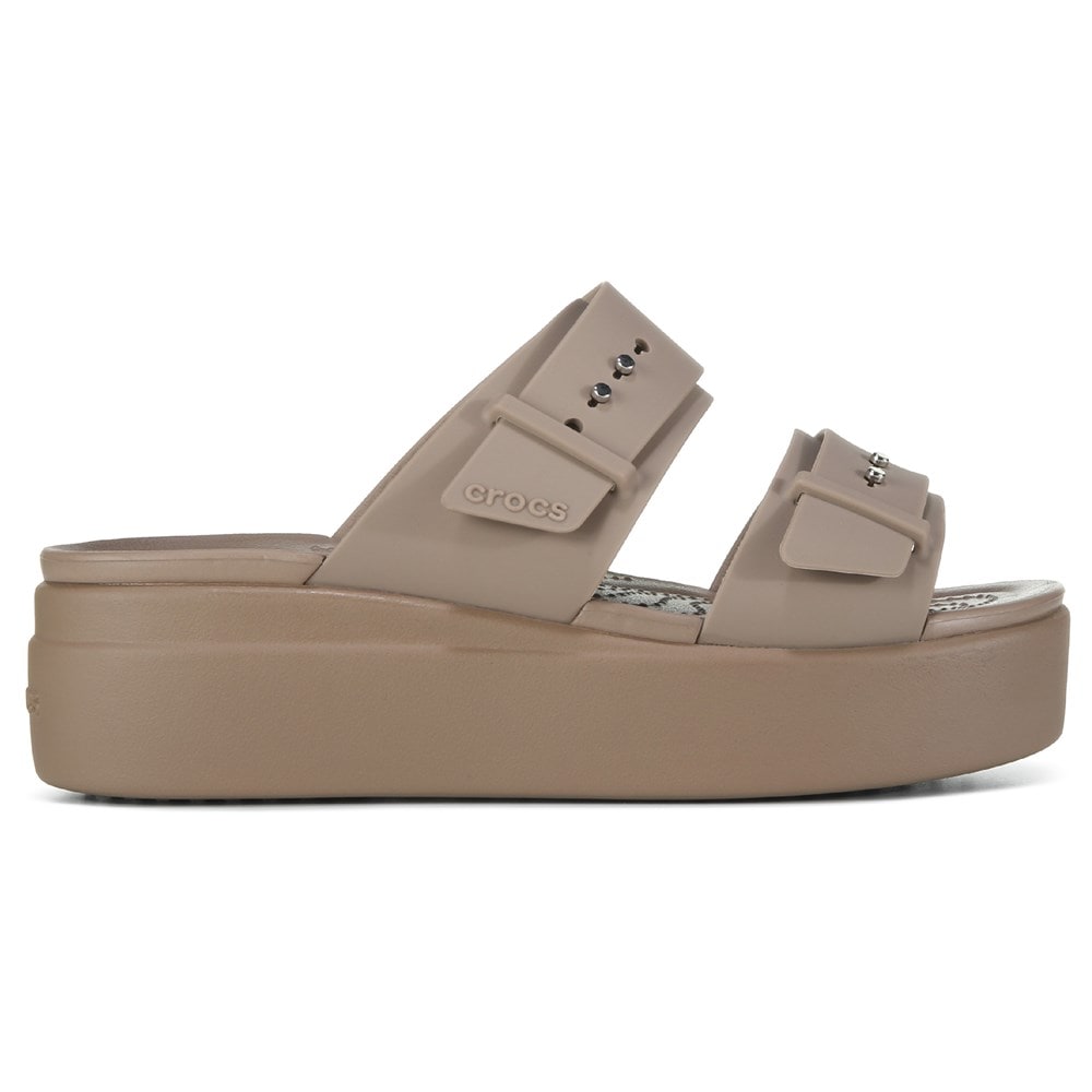 【Crocs】◆大人気◆Brooklyn Woven Buckle Sandals◆Latte◆ Brooklyn Woven Buckle - Crocs