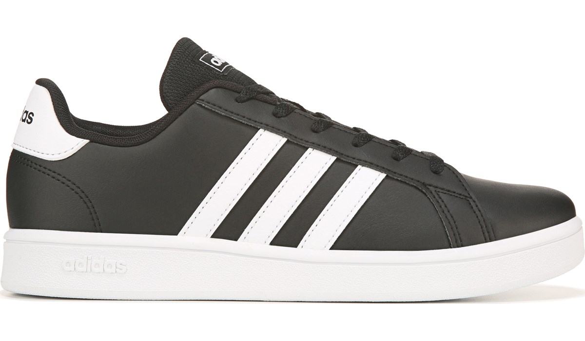 adidas Kids' Grand Court Sneaker Little/Big Kid Black, Sneakers and