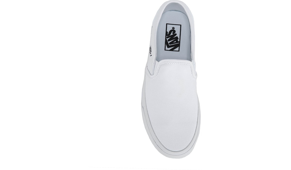 white vans top view